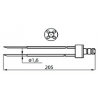 Fomaco 4x1.6xL205 Injector Needles